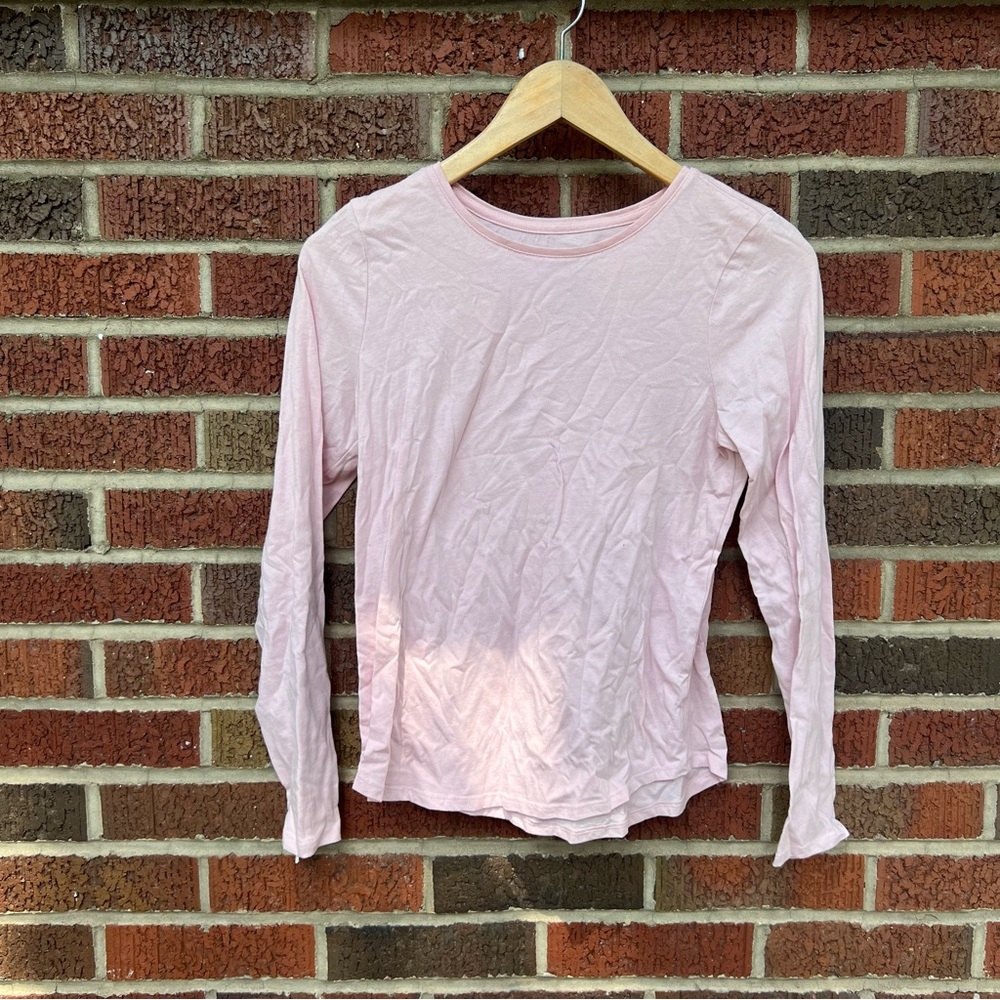 SO Baby Pink Long Sleeve Tee Shirt Top